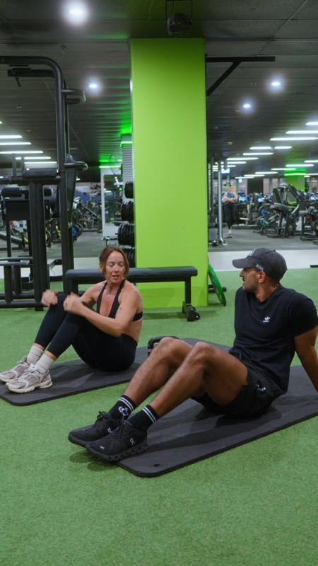 Abbey and Tijs training together