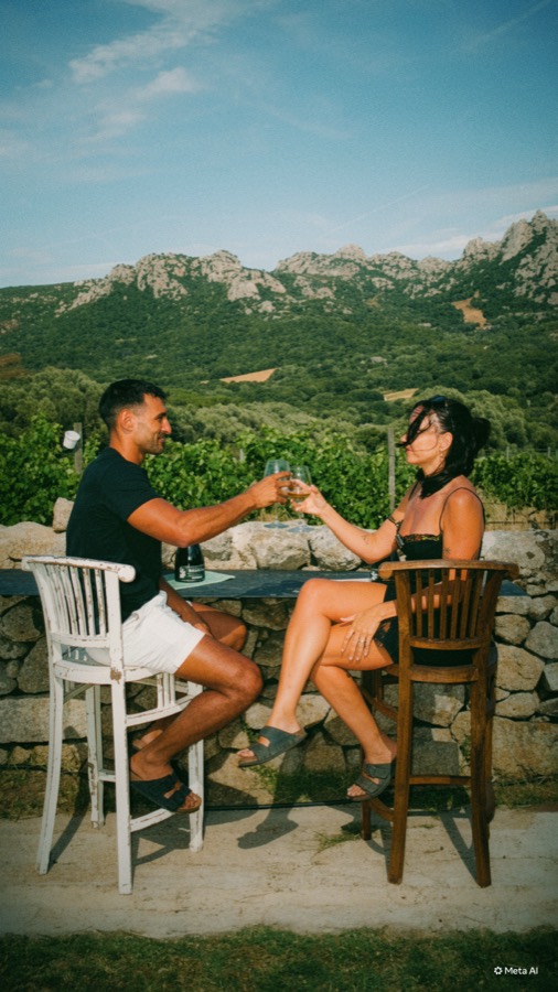 Toasting with a view