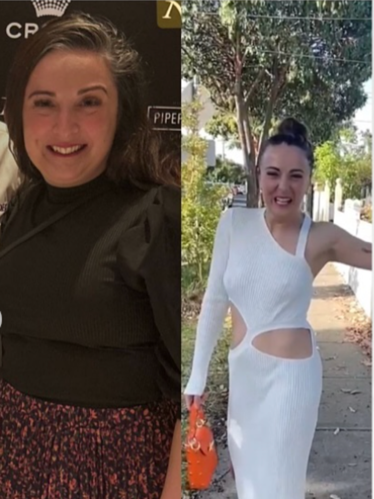 Rose's before and after, lost 12kg